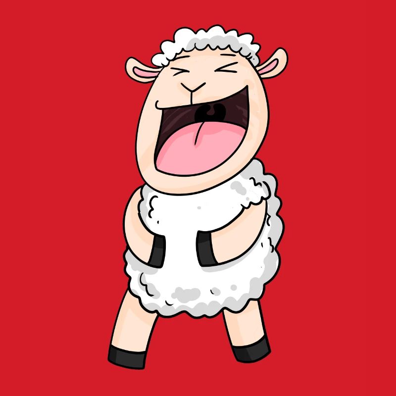 Sheep laughs