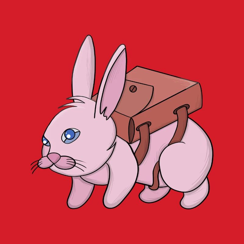 Bunny going to school