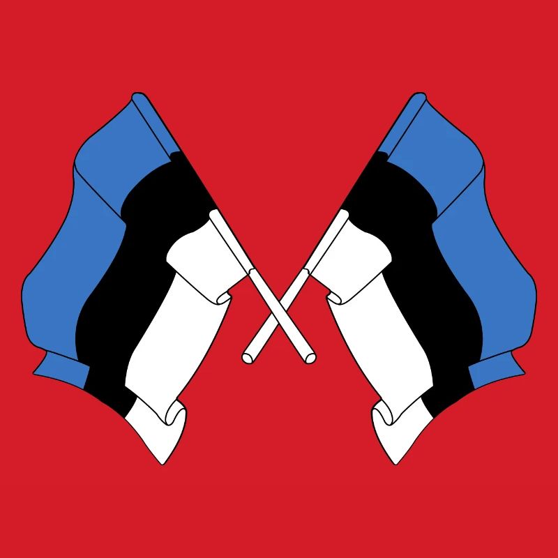 Two flags Estonia