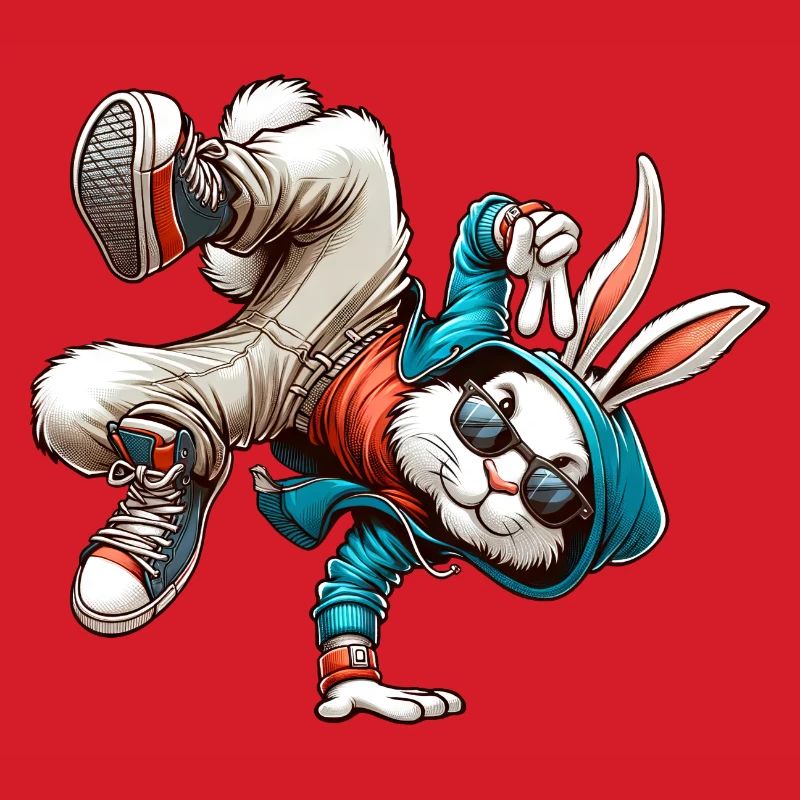 Easter Easter Bunny Dancing Breakdance