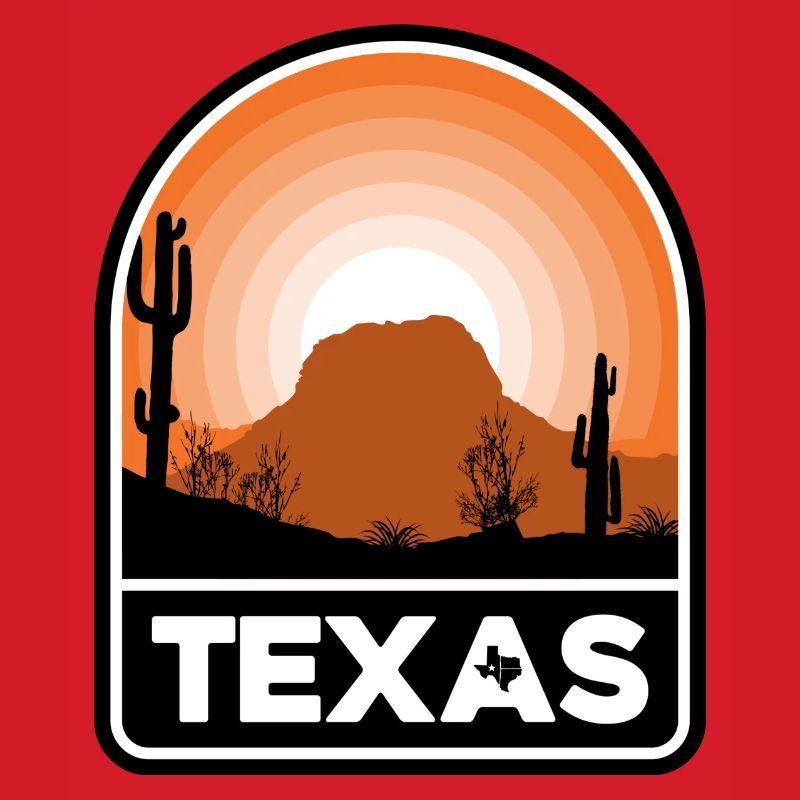 Texas Desert Sunset Emblem