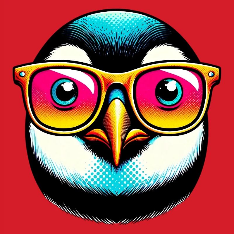Penguin with sunglasses