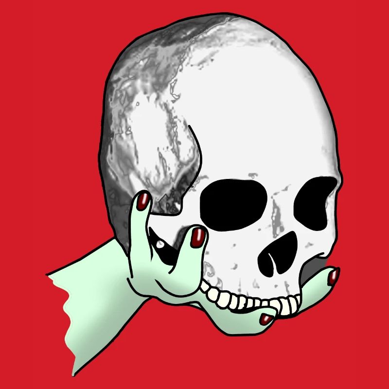 Totenkopf wird dargeboten