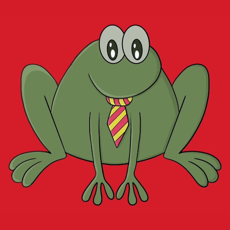 Frosch mit Krawatte
