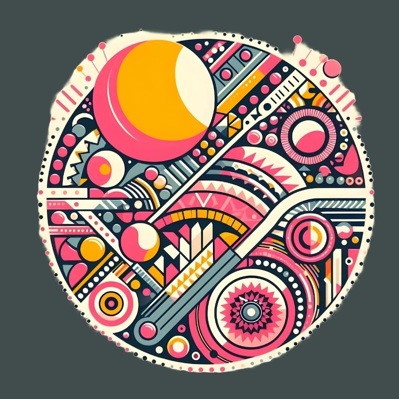 Neon Geometry — Orbit Bloom