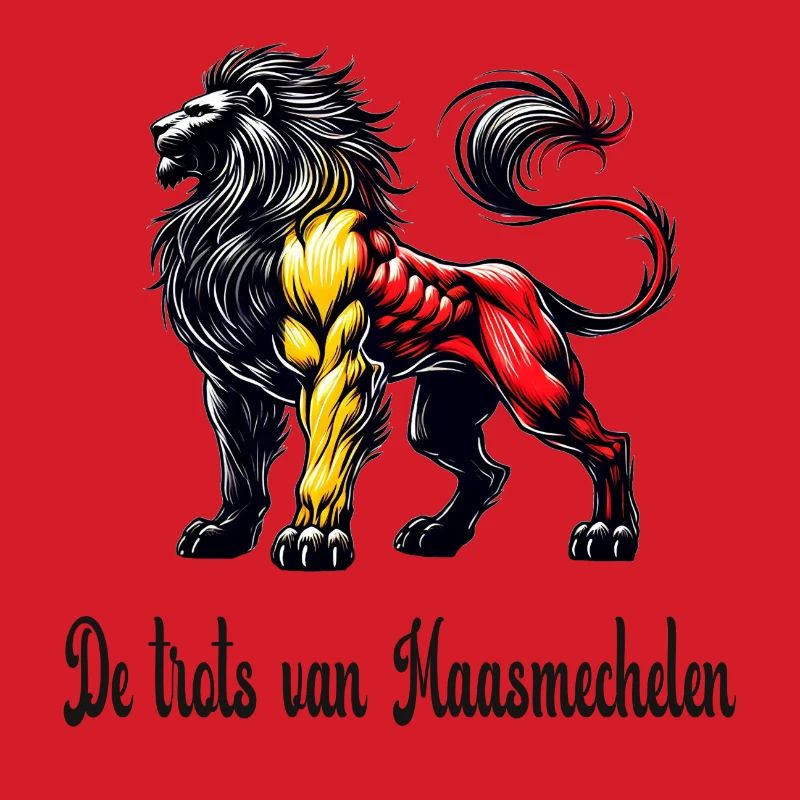 Maasmechelen lion flag design