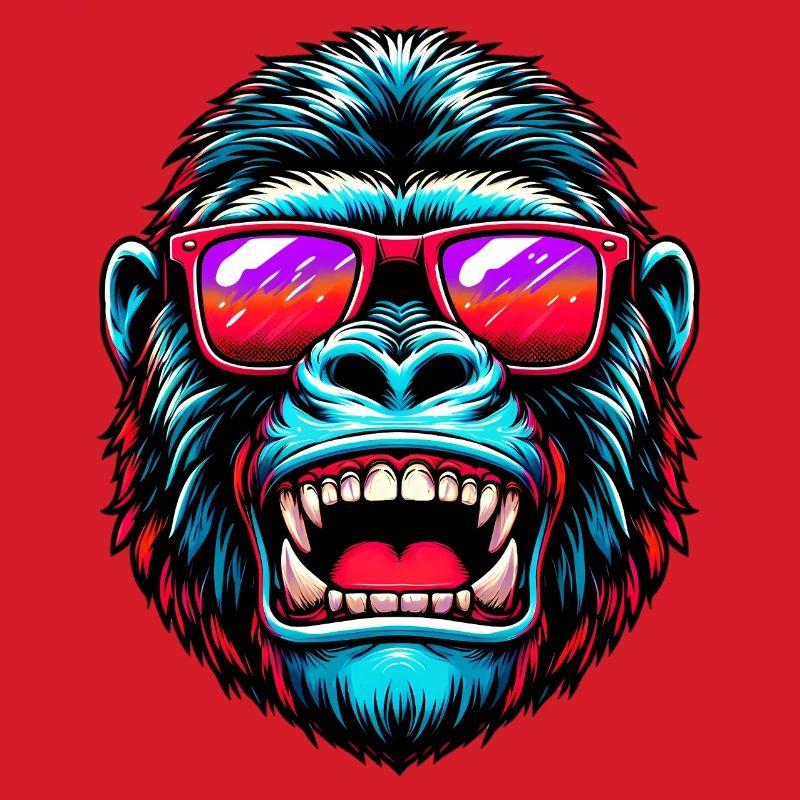 Gorillas with sunglasses