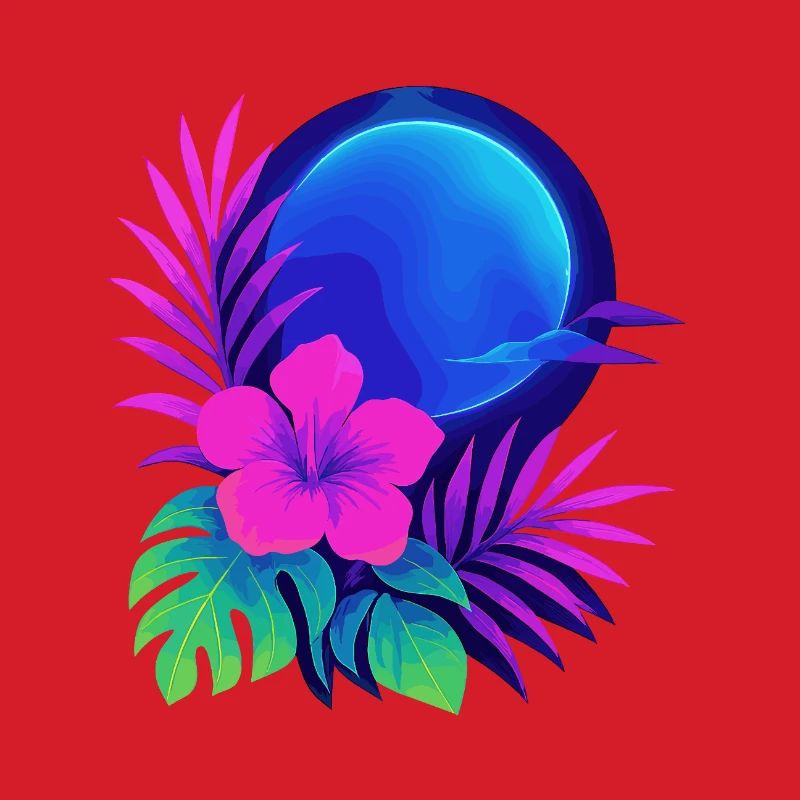 Neon Tropic Moon