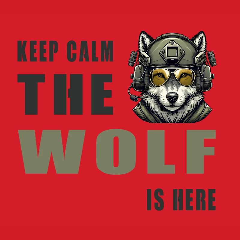 Keep Calm Wolf Is Here
