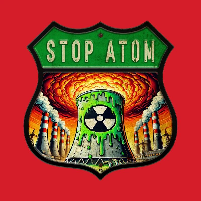 Stop Atom Crest Design