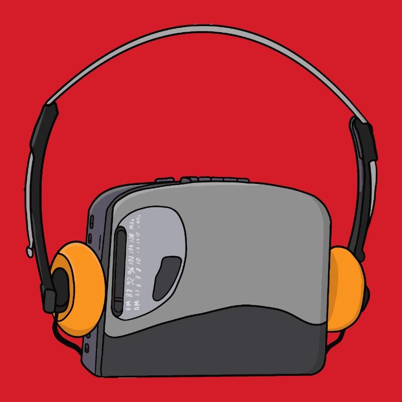 Cooler tragbarer Kassetten-Audio-Player