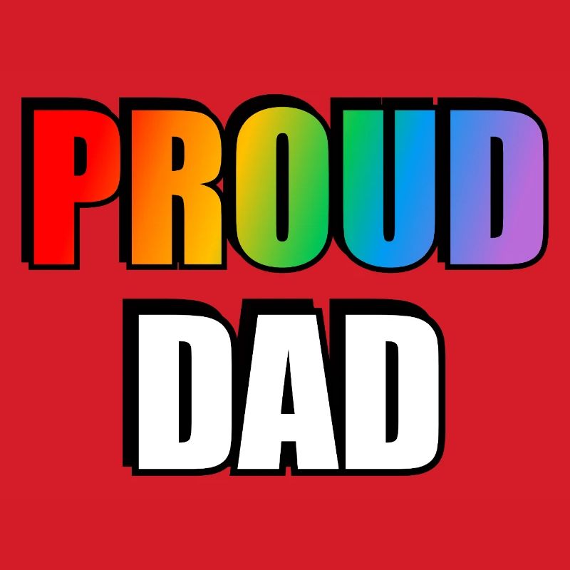 Rainbow Pride Dad Design