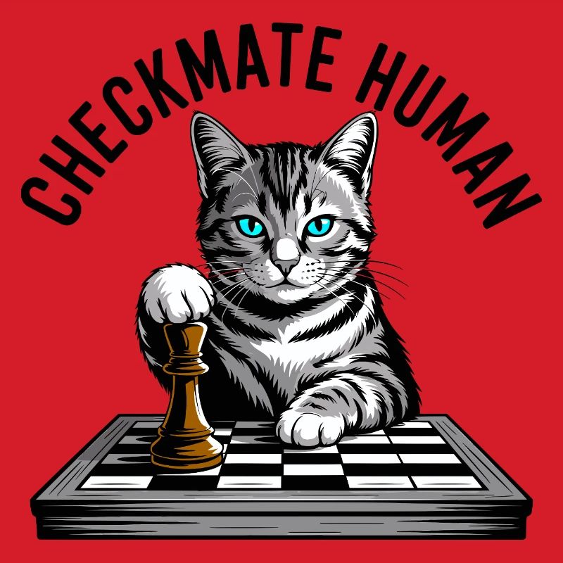 Checkmate Human Chess Cat