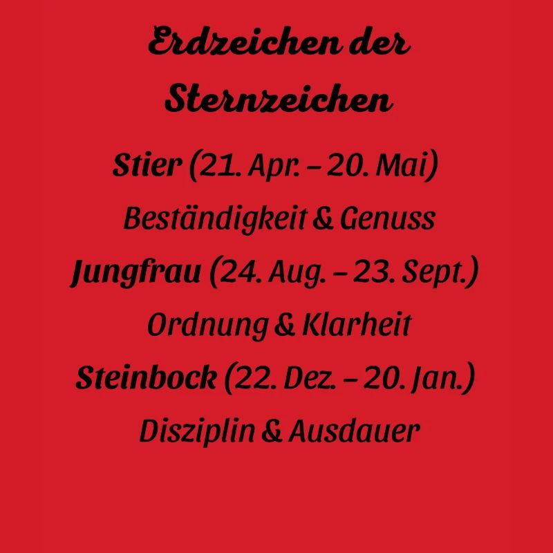 Erdzeichen_der_Sternzeichen
