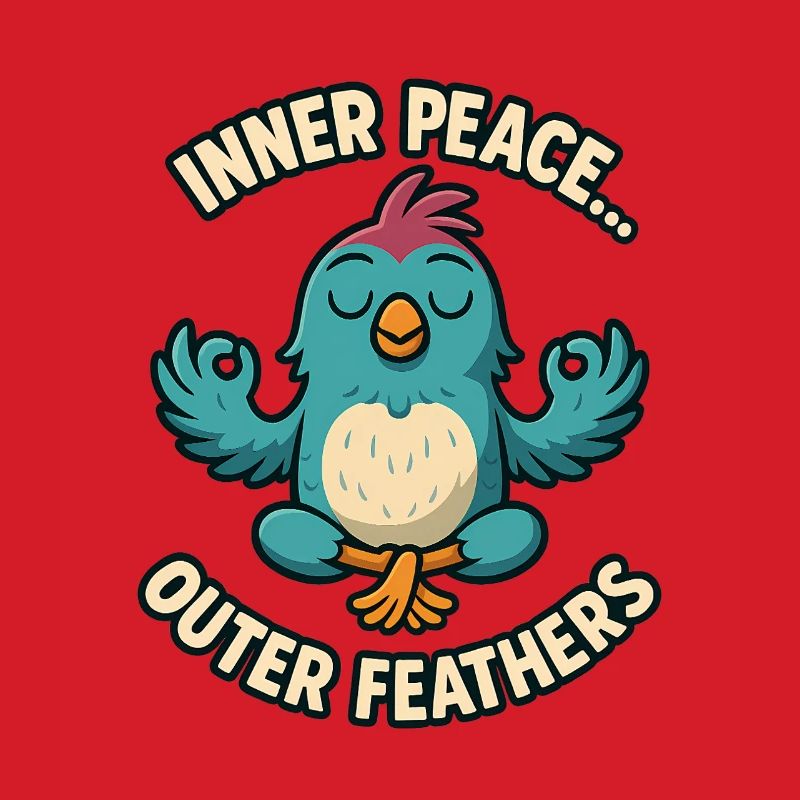 Inner Peace Outer Feather Design