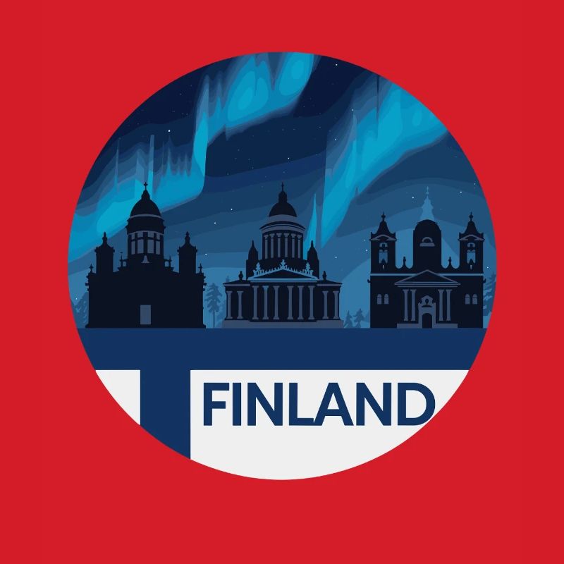 Finland Aurora Skyline