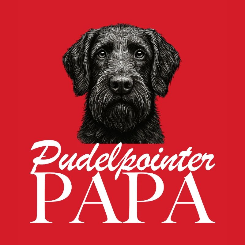 Papa caniche pointer