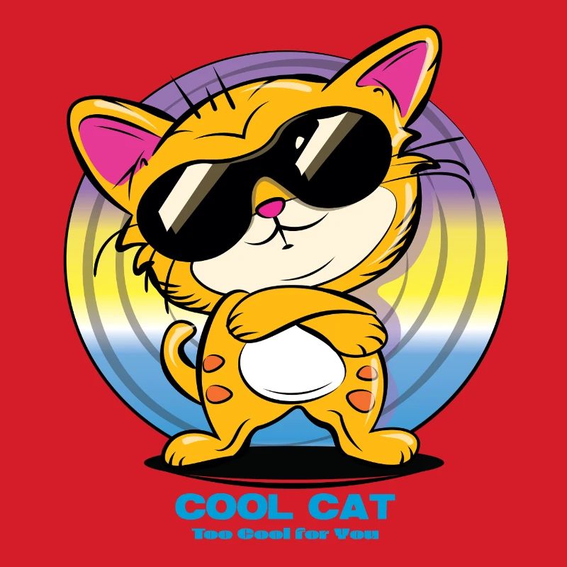 Cool Cat with Sunglasses