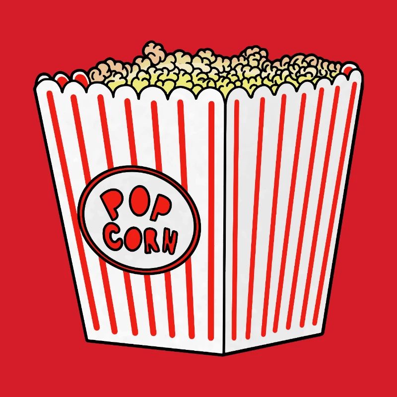 Popcorn Stripe Burst Eimer Retro