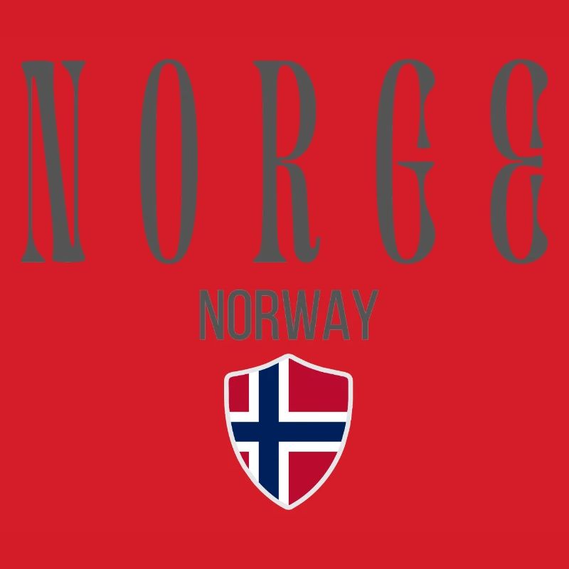 Norwegian pride, minimalist sleek design