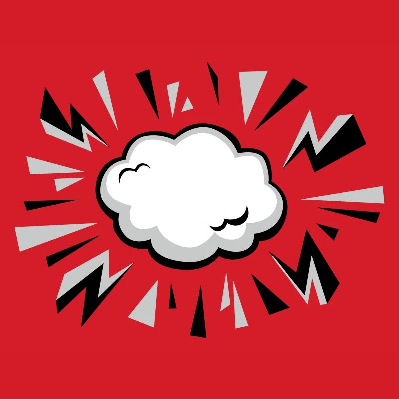 Comic Cloud with Lightning