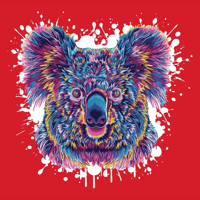 Koala Farbklecks