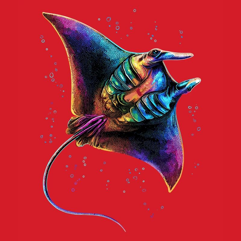 Manta Ray, Devil Ray, Stingray, Diver