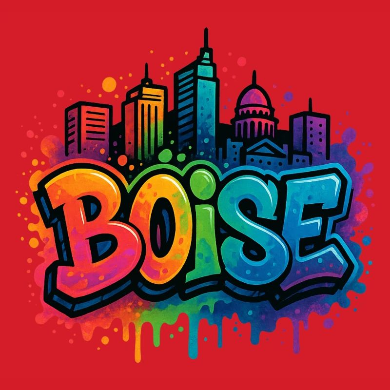 Boise Graffiti Skyline