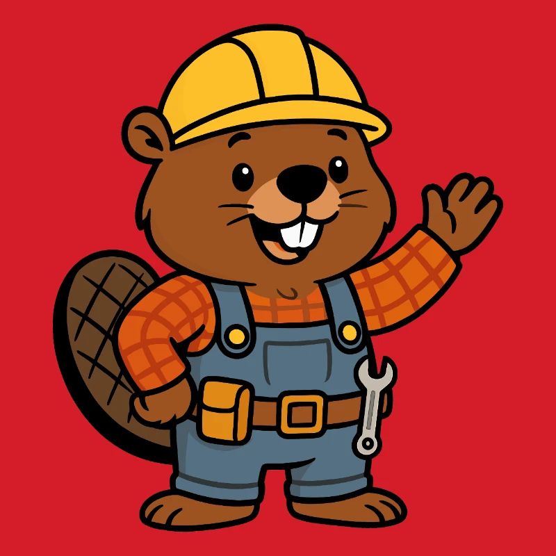 Beaver Construction Worker Bob Helm Hello Planbuilder