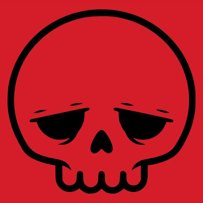 Sad Skull | Emo & Goth Design