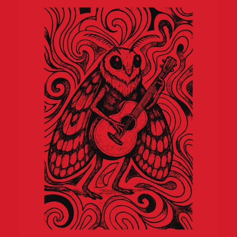 Cicada with Guitar Psychedelic
