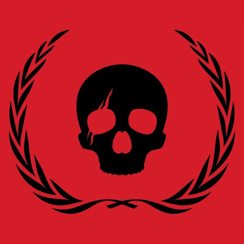 Skeleton Skull Wreath