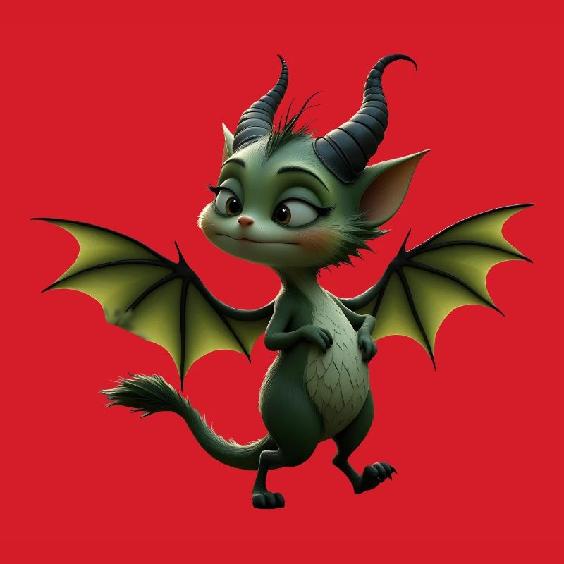Winged Green Dragon
