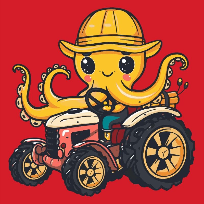 Octopus Tractor Farmer