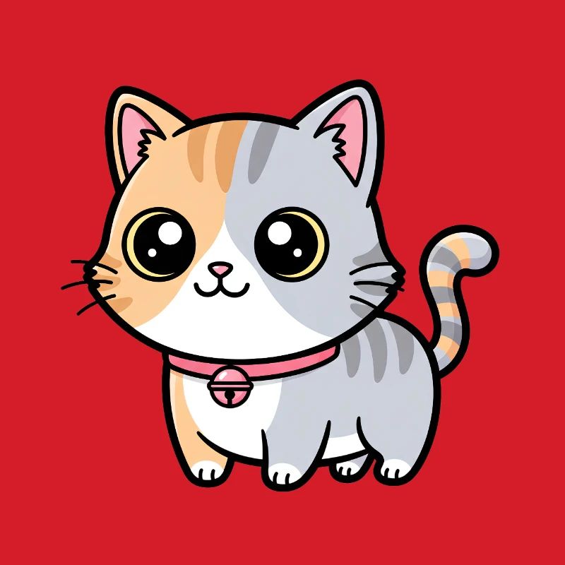 Calico Kitten Collar Charm