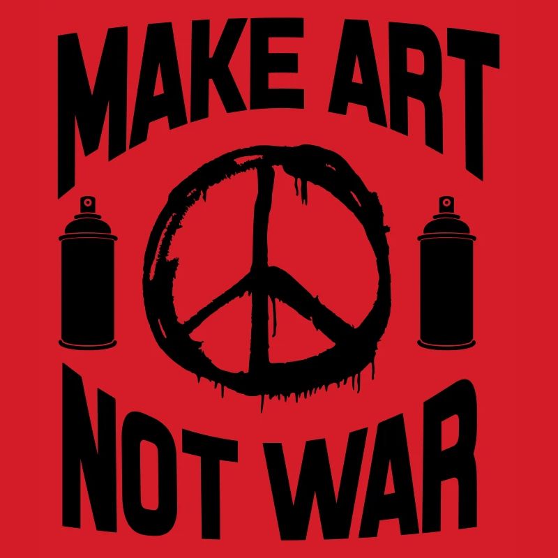 Make Art Not War – Friedens-Graffiti-Spraydose