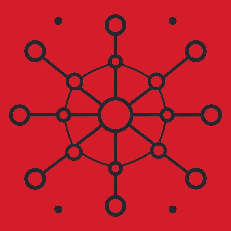 Central Network Star Pattern