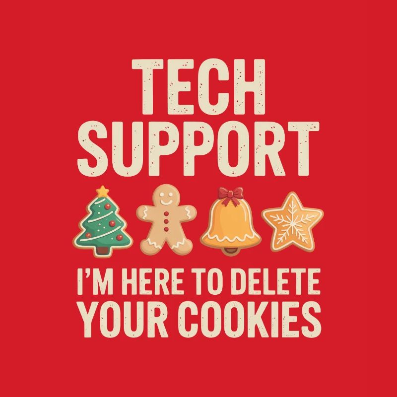 Tech Support Cookies Meme Tee