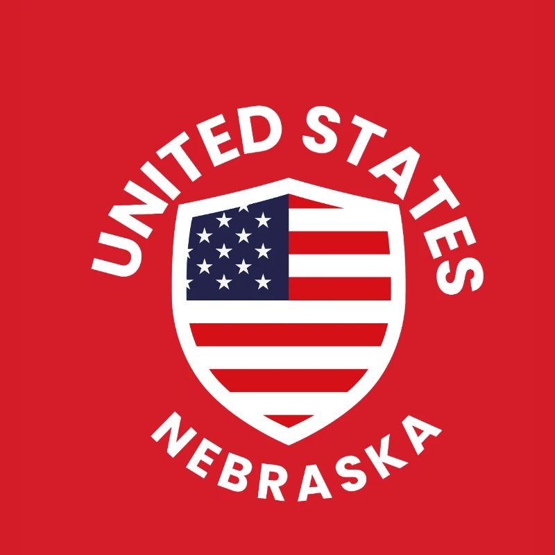 Nebraska Flag Shield Patch