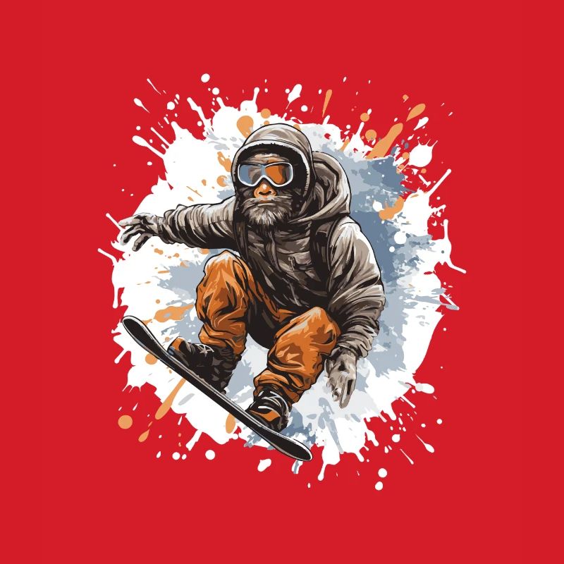 Monkey Snowboard