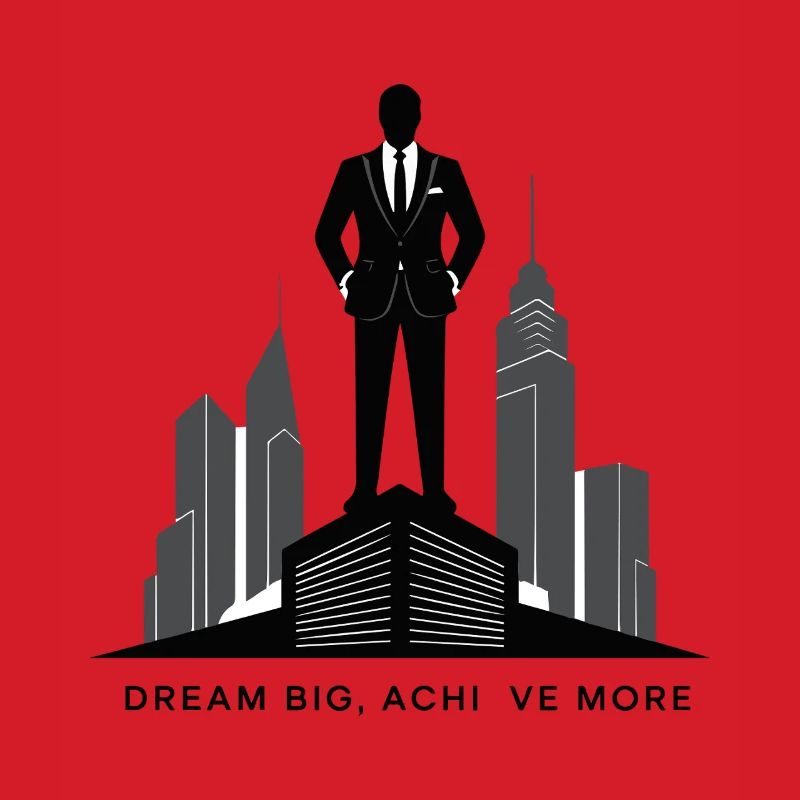 Executive Skyline Ambition Silhouette