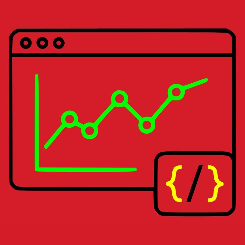 Web Analysis Chart Coding Browser Vector