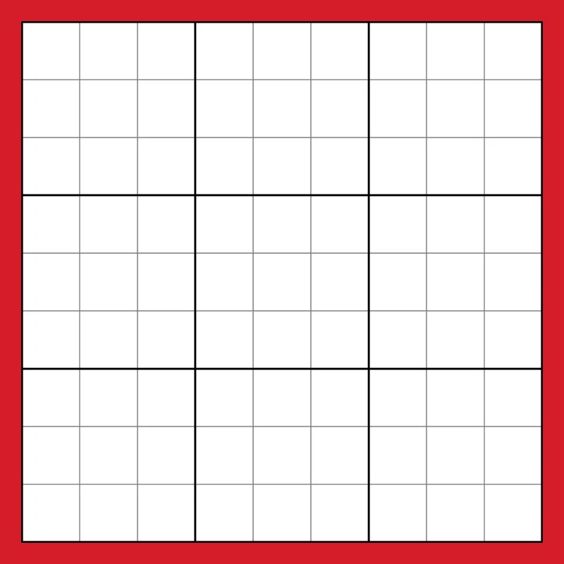 Sudoku blank grid