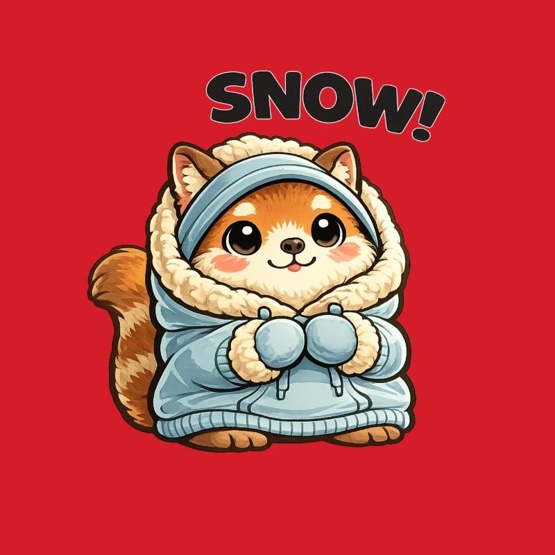 Fuchs im Winterpullover