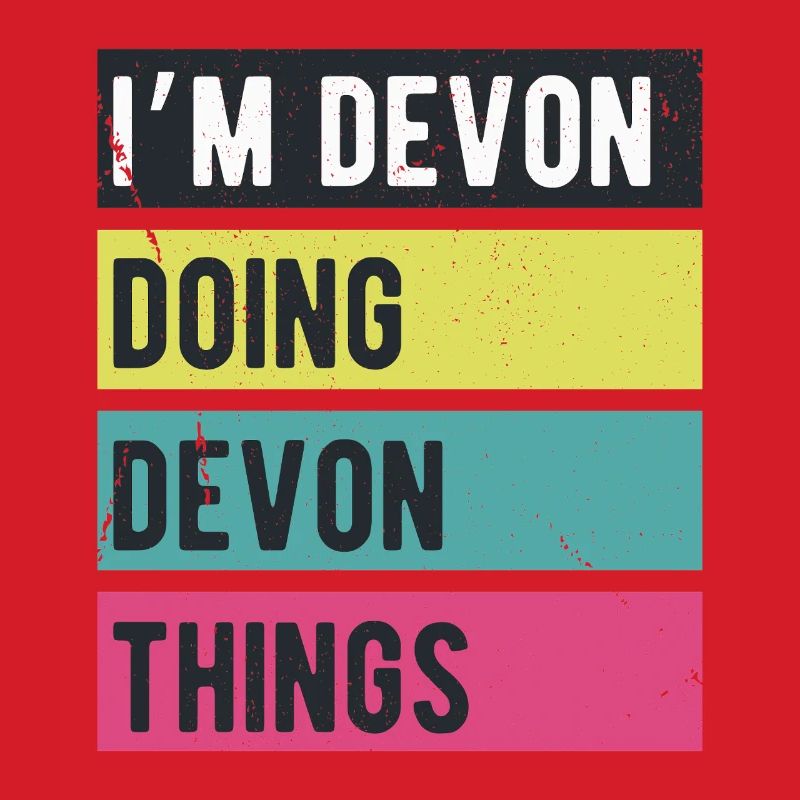 Ich bin Devon und mache Devon-Dinge in Retro-Farben