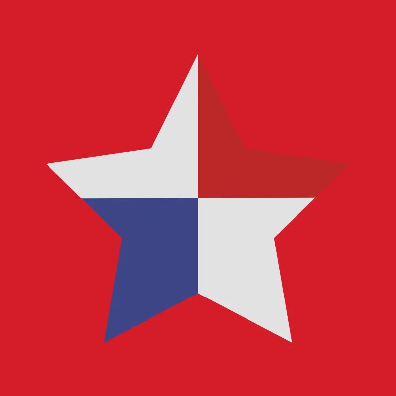 Panama star-shaped flag