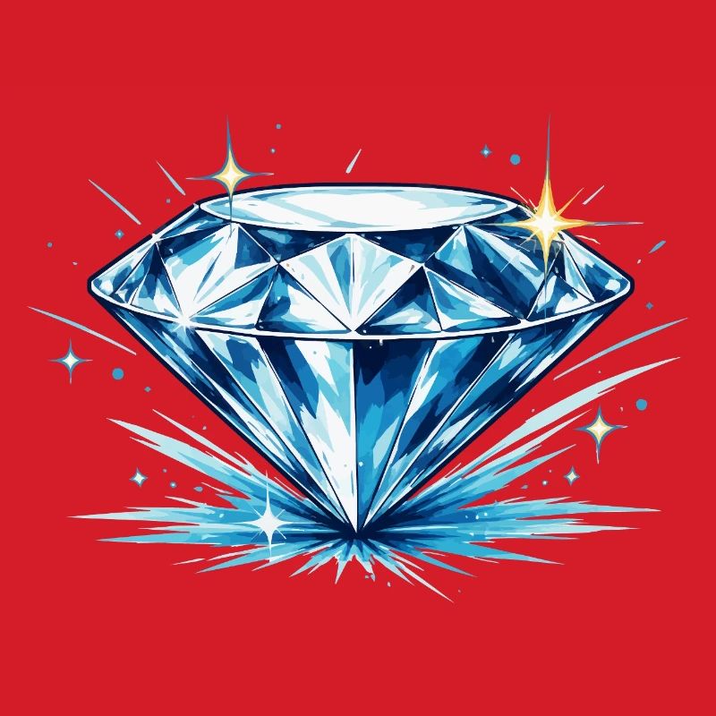 Eisblauer Diamant
