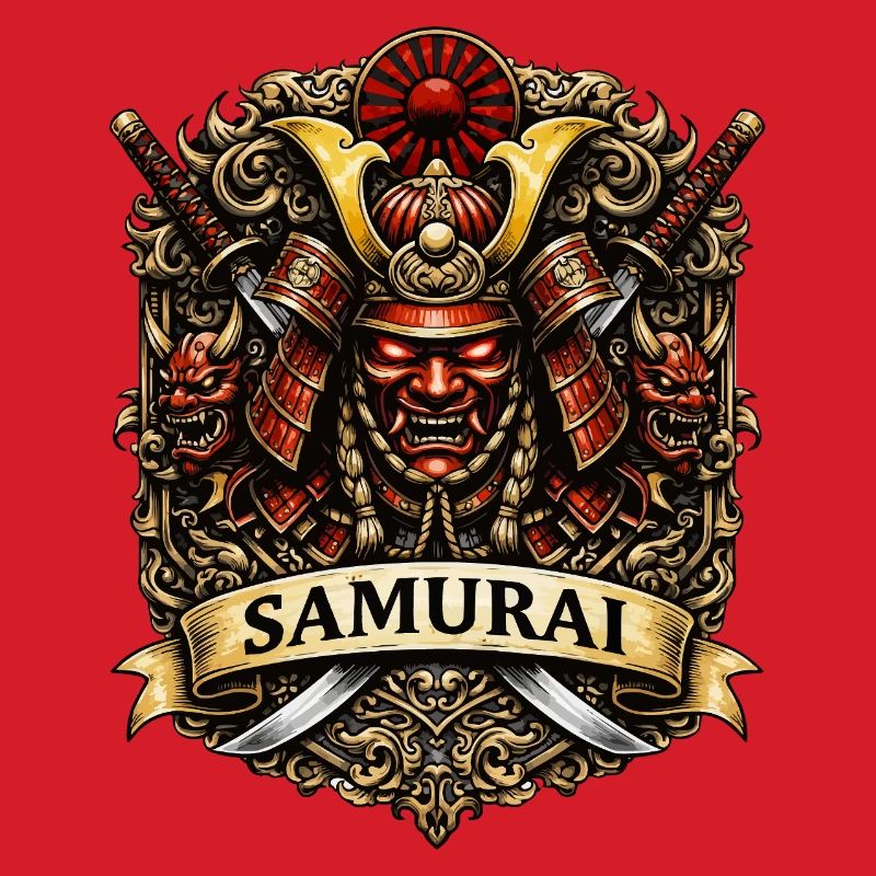 Samurai Crest Warrior Art