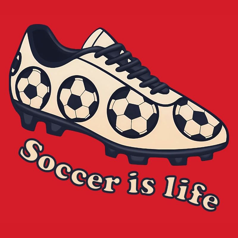 Fußball – Soccer ist Leben Design