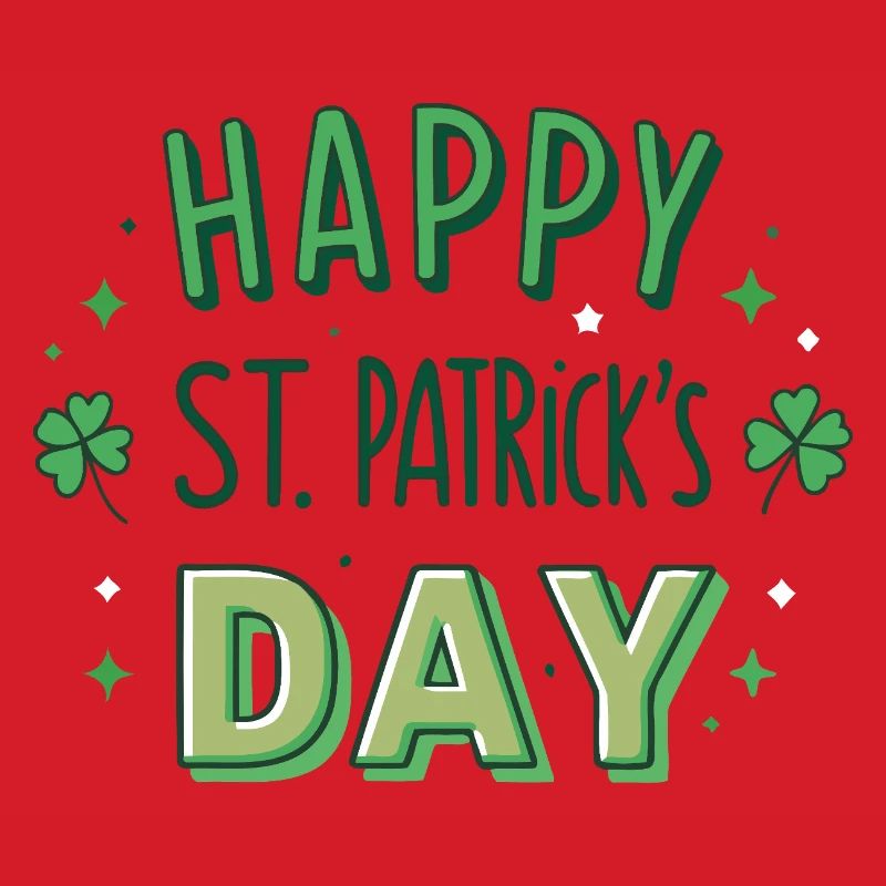 Joyeuse Saint-Patrick Graphisme Vert